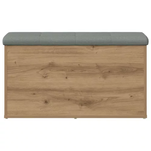 Kézműves tölgyfa tárolópad 82 x 42 x 45 cm redőzött fa