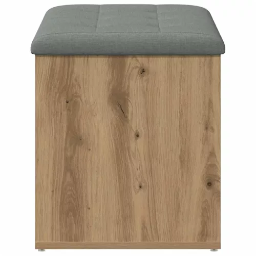 Kézműves tölgyfa tárolópad 82 x 42 x 45 cm redőzött fa