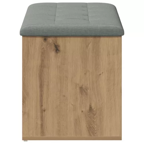 Kézműves tölgyfa tárolópad 102 x 42 x 45 cm rétegelt fából