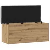 Kézműves tölgyfa tárolópad 102 x 42 x 45 cm rétegelt fából