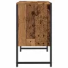 Antik fa színű szerelt fa fürdőszobai mosdószekrény 60x33x60 cm