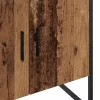 Antik fa színű szerelt fa fürdőszobai mosdószekrény 60x33x60 cm