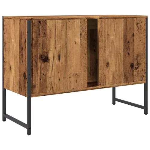 Antik fa színű szerelt fa mosdószekrény 80 x 33 x 60 cm