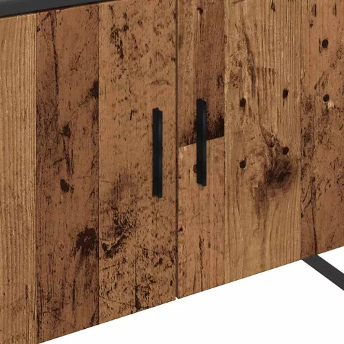 Antik fa színű szerelt fa mosdószekrény 80 x 33 x 60 cm