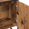 Antik fa színű szerelt fa mosdószekrény 80 x 33 x 60 cm