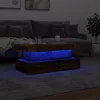 Antik fa színű dohányzóasztal LED-lámpákkal 90x50x40 cm