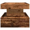 Antik fa színű dohányzóasztal LED-lámpákkal 90x50x40 cm