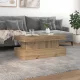 Kézműves tölgy színű dohányzóasztal LED-lámpákkal 90x50x40 cm