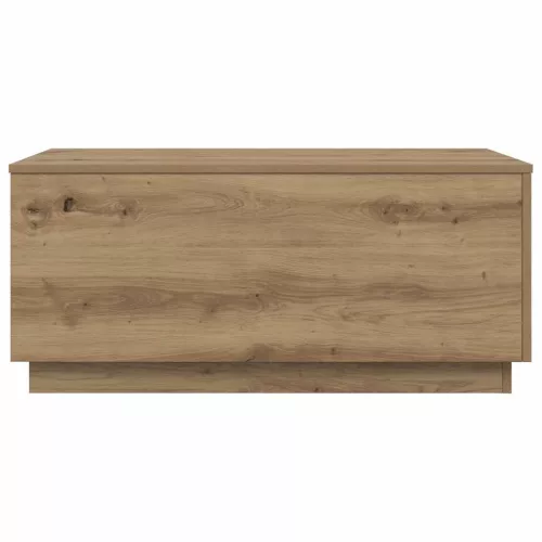 Kézműves tölgy színű dohányzóasztal LED-lámpákkal 90x50x40 cm