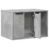 Betonszürke szerelt fa macskaalomdoboz 60 x 40 x 40 cm