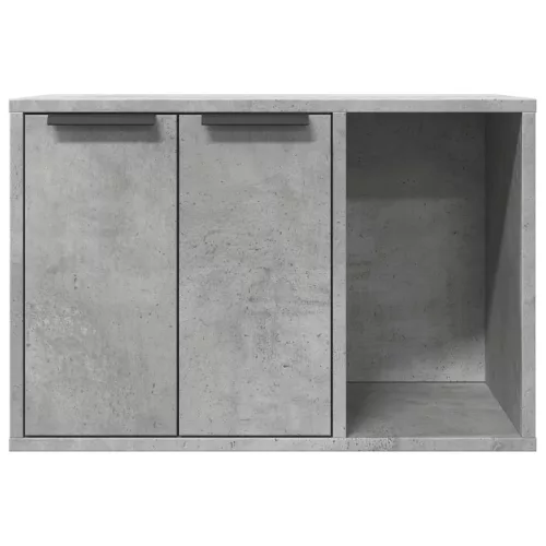 Betonszürke szerelt fa macskaalomdoboz 60 x 40 x 40 cm