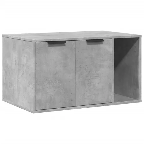 Betonszürke szerelt fa macskaalomdoboz 80 x 50 x 45 cm