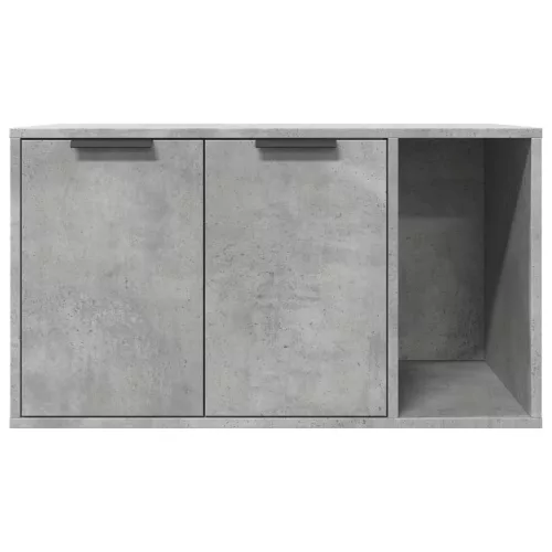 Betonszürke szerelt fa macskaalomdoboz 80 x 50 x 45 cm