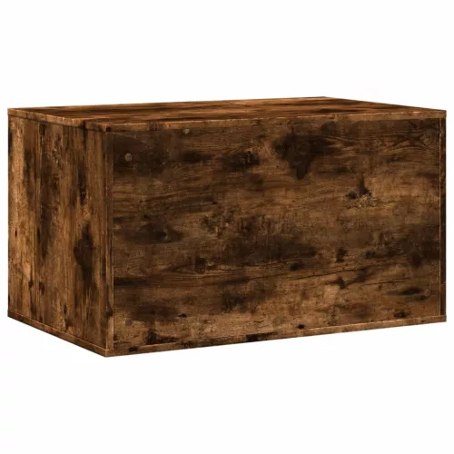 Füstös tölgy színű szerelt fa macskaalomdoboz 80 x 50 x 45 cm