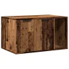 Antik fa színű szerelt fa macskaalomdoboz 80 x 50 x 45 cm