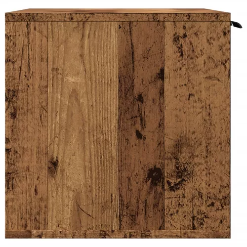 Antik fa színű szerelt fa macskaalomdoboz 80 x 50 x 45 cm
