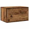 Antik fa színű szerelt fa macskaalomdoboz 80 x 50 x 45 cm