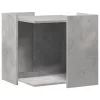 Betonszürke szerelt fa macskaalomdoboz 53 x 53 x 51 cm