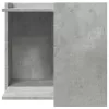 Betonszürke szerelt fa macskaalomdoboz 53 x 53 x 51 cm