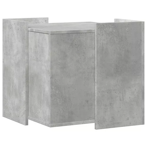 Betonszürke szerelt fa macskaalomdoboz 53 x 53 x 51 cm