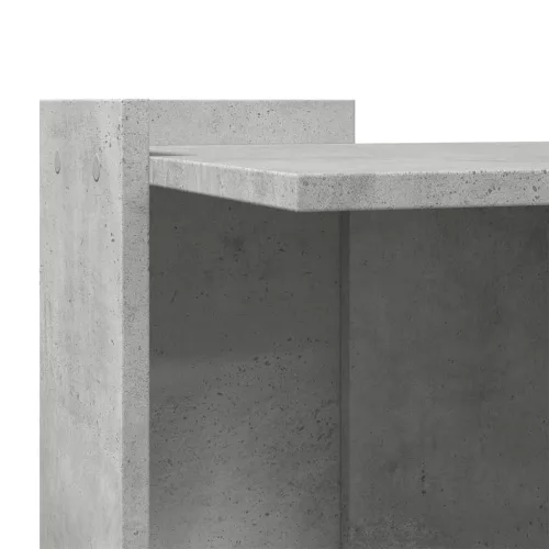 Betonszürke szerelt fa macskaalomdoboz 53 x 53 x 51 cm