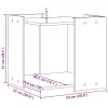 Betonszürke szerelt fa macskaalomdoboz 53 x 53 x 51 cm