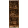 Füstös tölgy színű szerelt fa könyvszekrény 40 x 24 x 109 cm