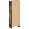 Füstös tölgy színű szerelt fa könyvszekrény 40 x 24 x 109 cm