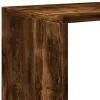 3 szintes füstös tölgy fa elválasztó könyvespolc 99x29x99 cm