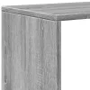4 szintes szürke sonoma elválasztó könyvespolc 131,5x29x131,5cm