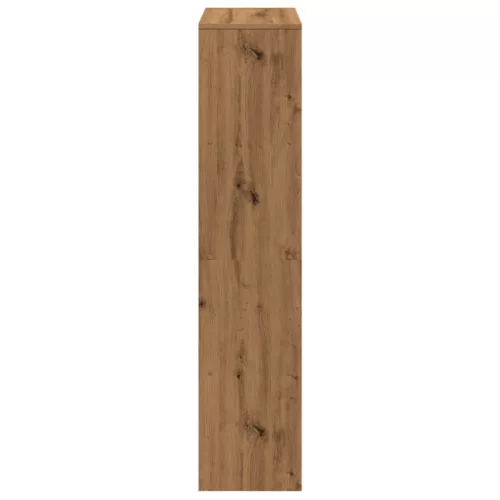 4 szintes kézműves fa elválasztó könyvespolc 131,5x29x131,5 cm