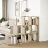 3 szintes sonoma tölgy elválasztó könyvespolc 137,5x29x103,5 cm