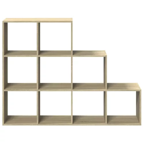 3 szintes sonoma tölgy elválasztó könyvespolc 137,5x29x103,5 cm