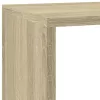 3 szintes sonoma tölgy elválasztó könyvespolc 137,5x29x103,5 cm
