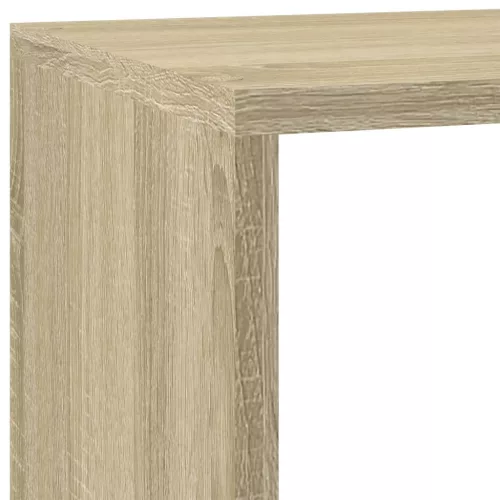3 szintes sonoma tölgy elválasztó könyvespolc 137,5x29x103,5 cm