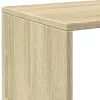 3 szintes sonoma tölgy fa elválasztó könyvespolc 123x29x123 cm