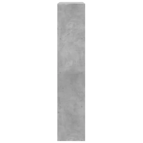 4 szintes betonszürke szerelt fa könyvespolc 143,5x29x143,5 cm