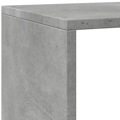 4 szintes betonszürke szerelt fa könyvespolc 143,5x29x143,5 cm