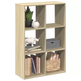   Sonoma tölgy szerelt fa elválasztó könyvespolc 69,5x29x103,5 cm