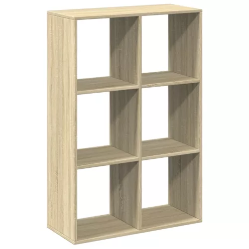 Sonoma tölgy szerelt fa elválasztó könyvespolc 69,5x29x103,5 cm