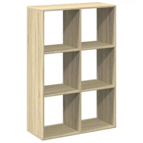 Sonoma tölgy szerelt fa elválasztó könyvespolc 69,5x29x103,5 cm