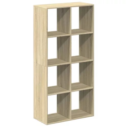 Sonoma tölgy szerelt fa elválasztó könyvespolc 69,5x29x137,5 cm