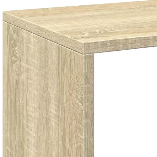 Sonoma tölgy szerelt fa elválasztó könyvespolc 69,5x29x137,5 cm
