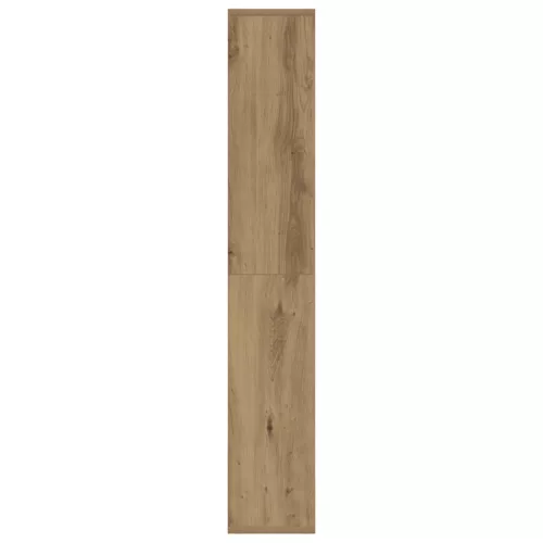 Kézműves tölgy színű szerelt fa könyvespolc 60 x 20 x 120 cm