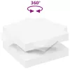 Fehér dohányzóasztal 360 fokban forgatható 70x70x34,5 cm