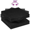 Fekete dohányzóasztal 360 fokban forgatható 70x70x34,5 cm