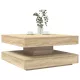 Sonoma tölgy dohányzóasztal 360 fokban forgatható 70x70x34,5 cm