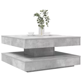   Betonszürke dohányzóasztal 360 fokban forgatható 70x70x34,5 cm