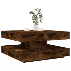   Füstös tölgy dohányzóasztal 360 fokban forgatható 70x70x34,5 cm