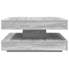 Szürke sonoma dohányzóasztal 360 fokban forgatható 70x70x34,5cm
